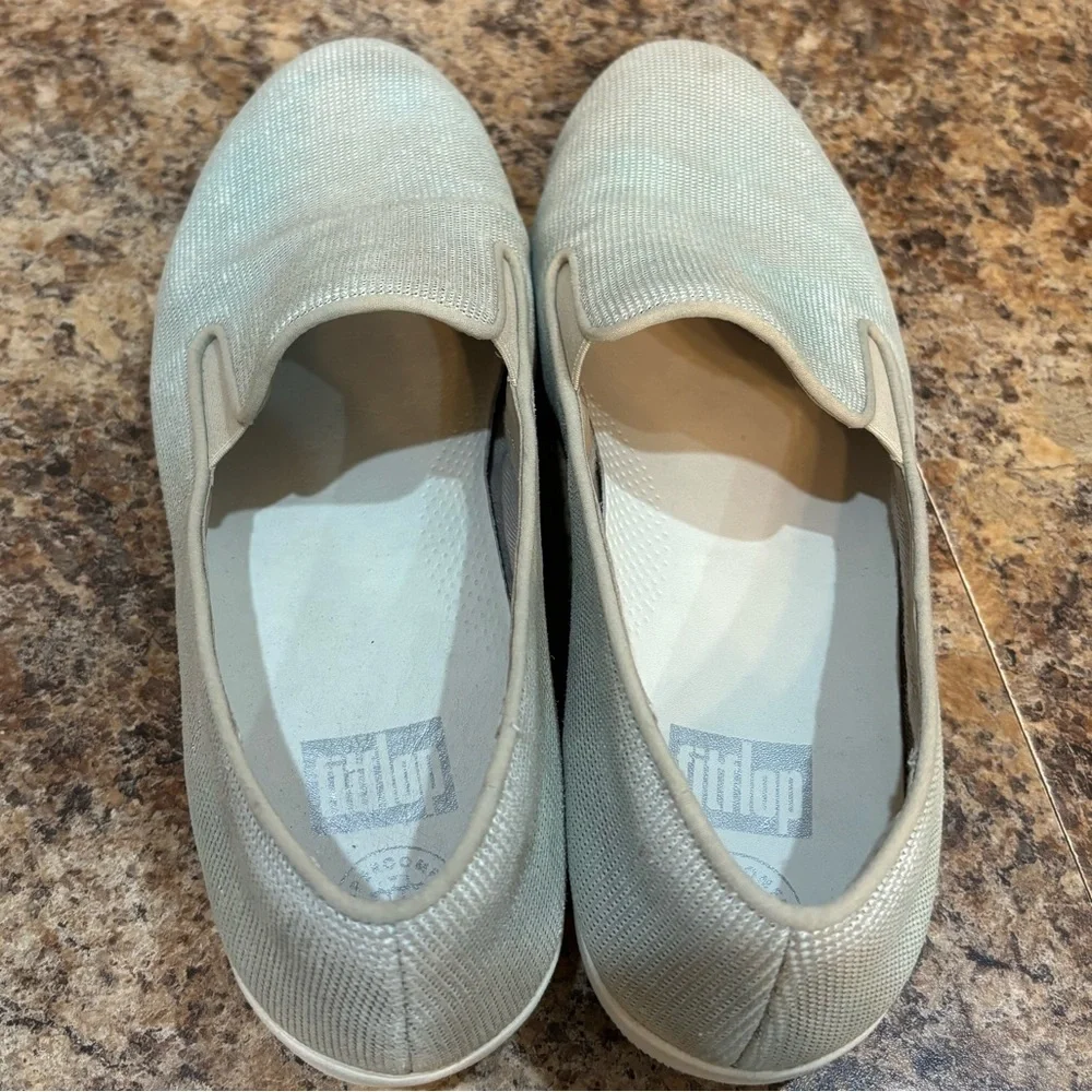 FitFlop Superskate Silver Comfort Loafer Sneaker Size 10 - Picture 7 of 12